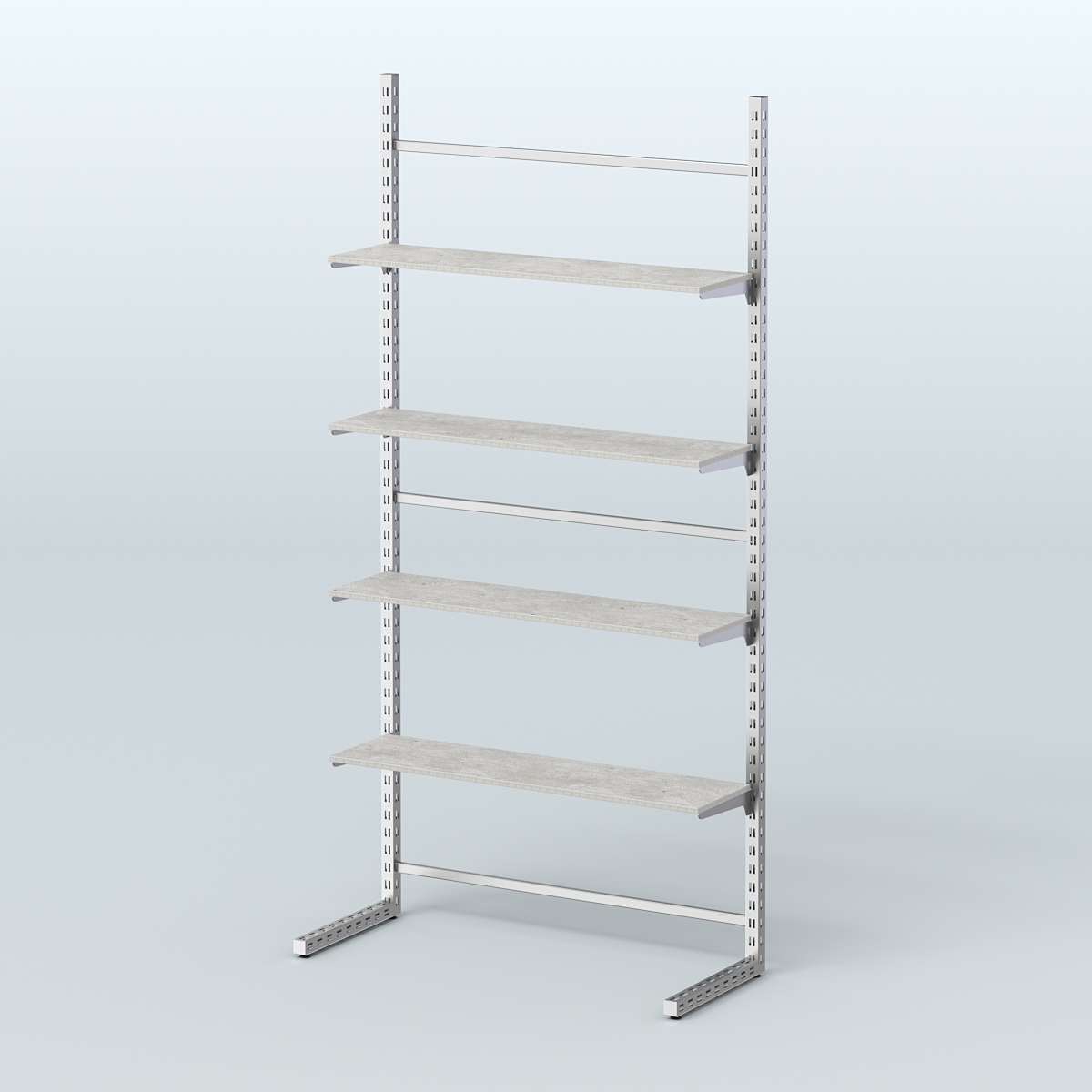 Система ЭЛЕГАНТ без ДСП №16 (1200 мм) Метрополитан Грей