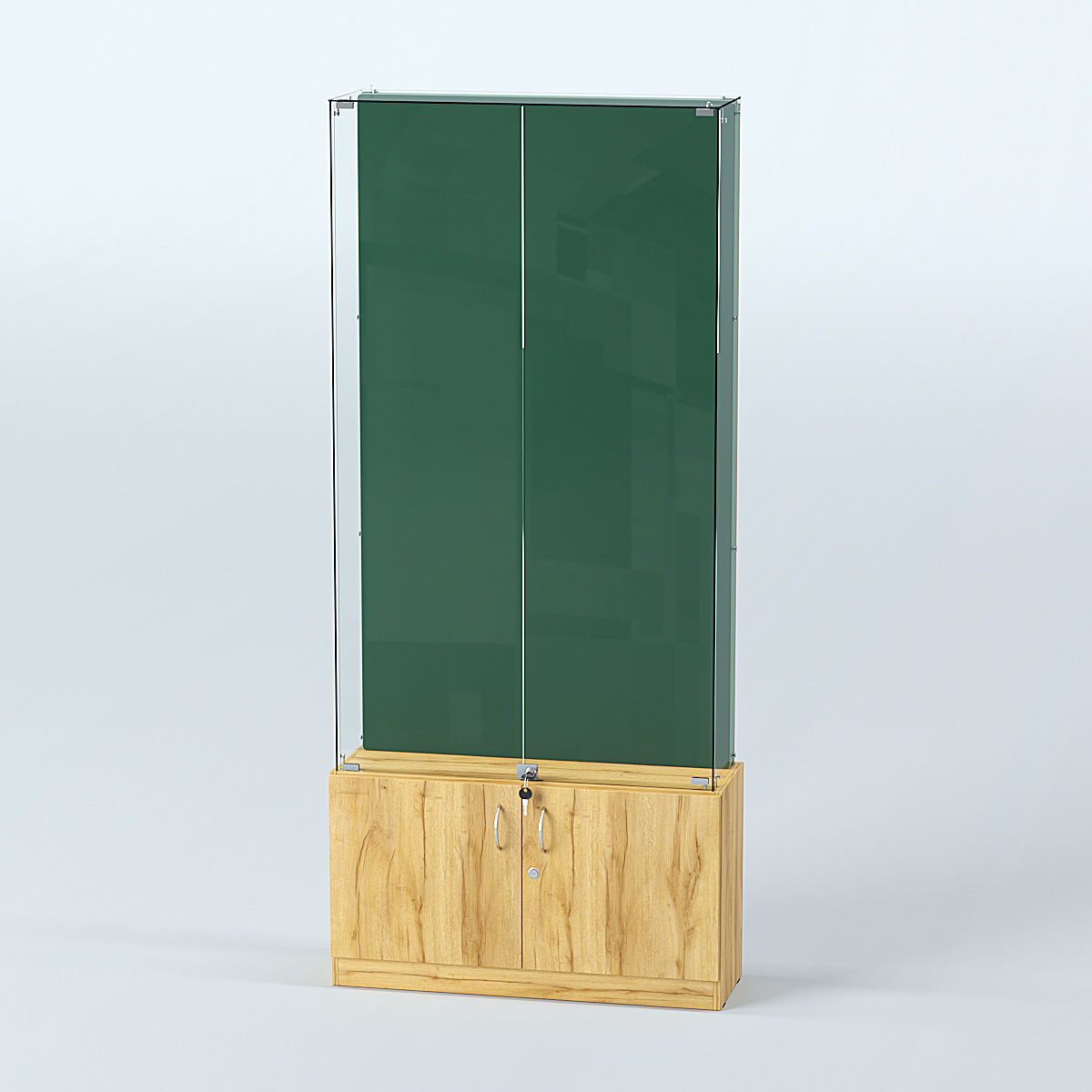 Витрина для медалей ИС-33-А (задняя стенка бархат) Дуб Золотистый