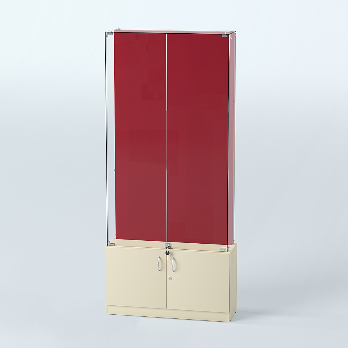 Витрина для медалей ИС-33-А (задняя стенка бархат) Крем Вайс