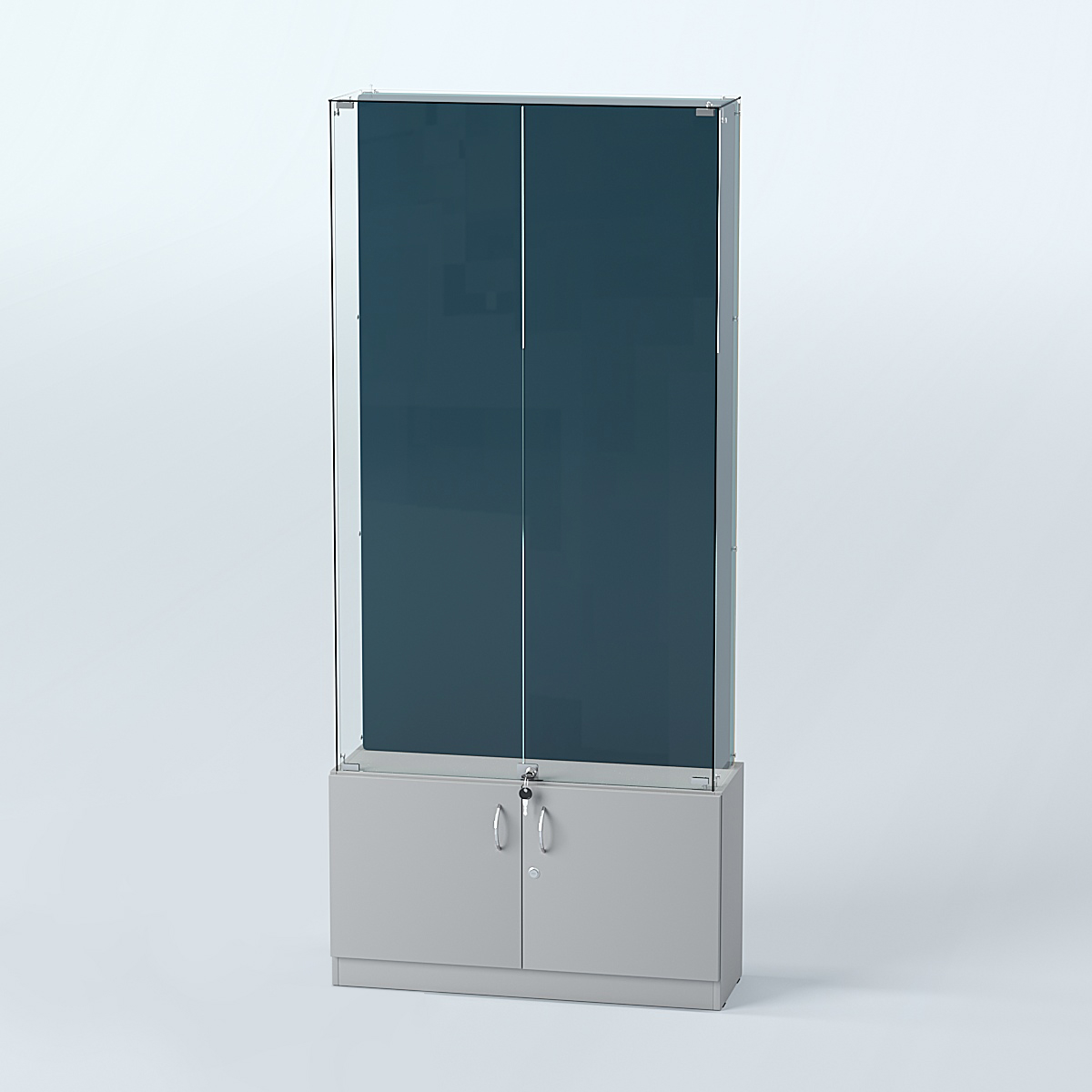 Витрина для медалей ИС-33-А (задняя стенка бархат) Серый