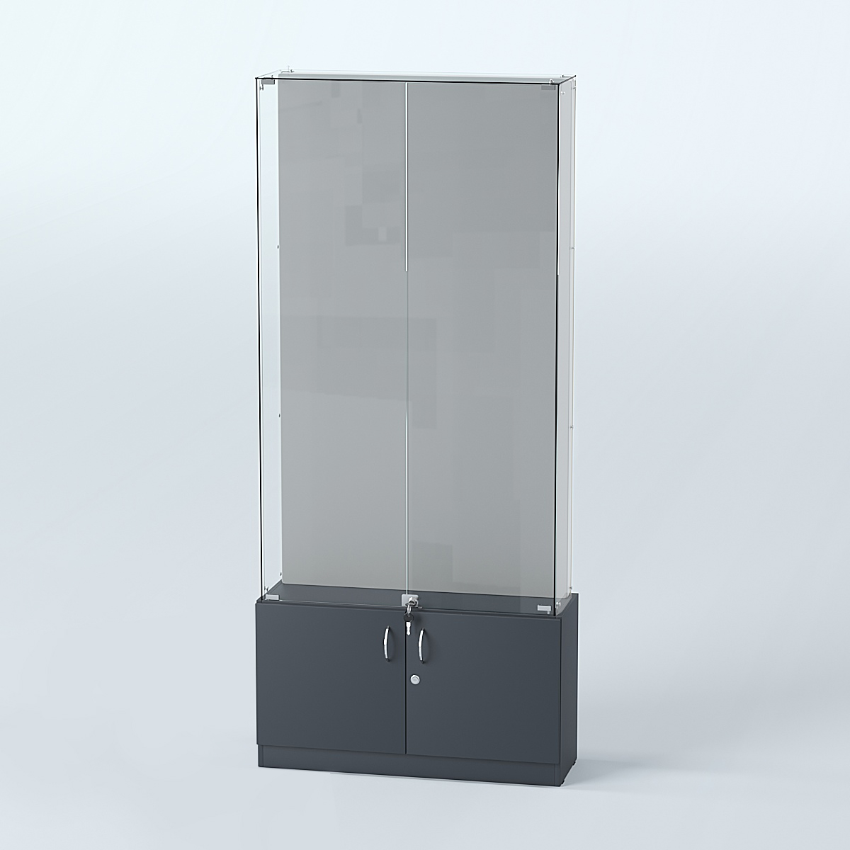 Витрина для медалей ИС-33-А (задняя стенка бархат) Антрацит