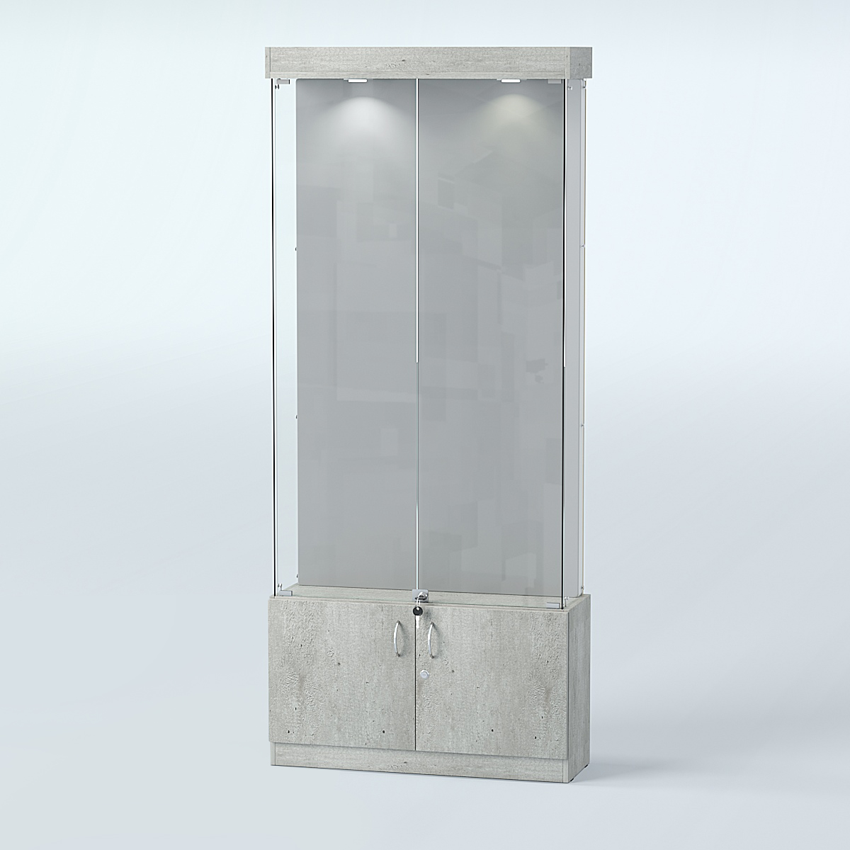 Витрина для медалей ИС-31-А (задняя стенка бархат) Метрополитан Грей