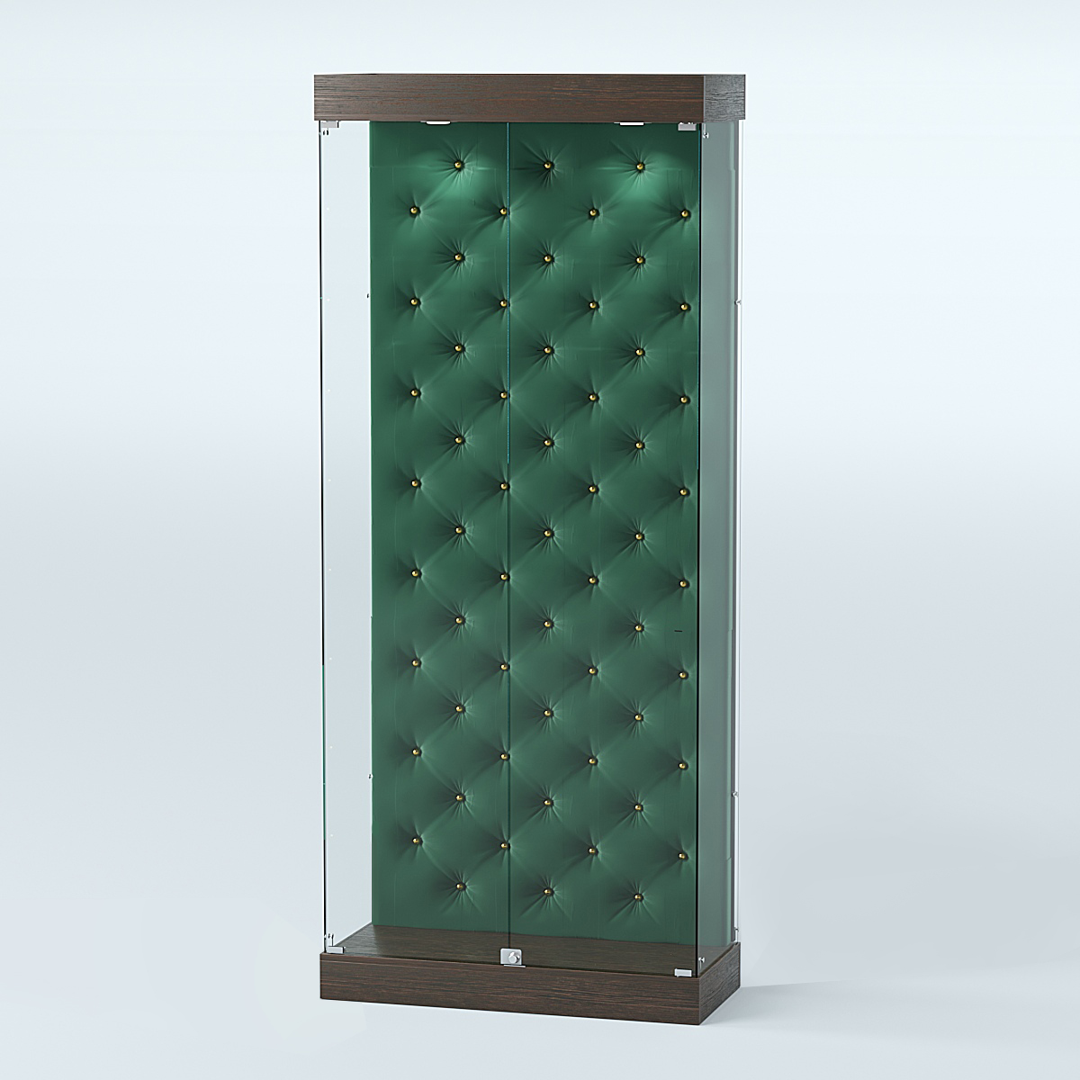 Витрина под знамя №1Б-900 (задняя стенка бархат каретка) Дуб Венге