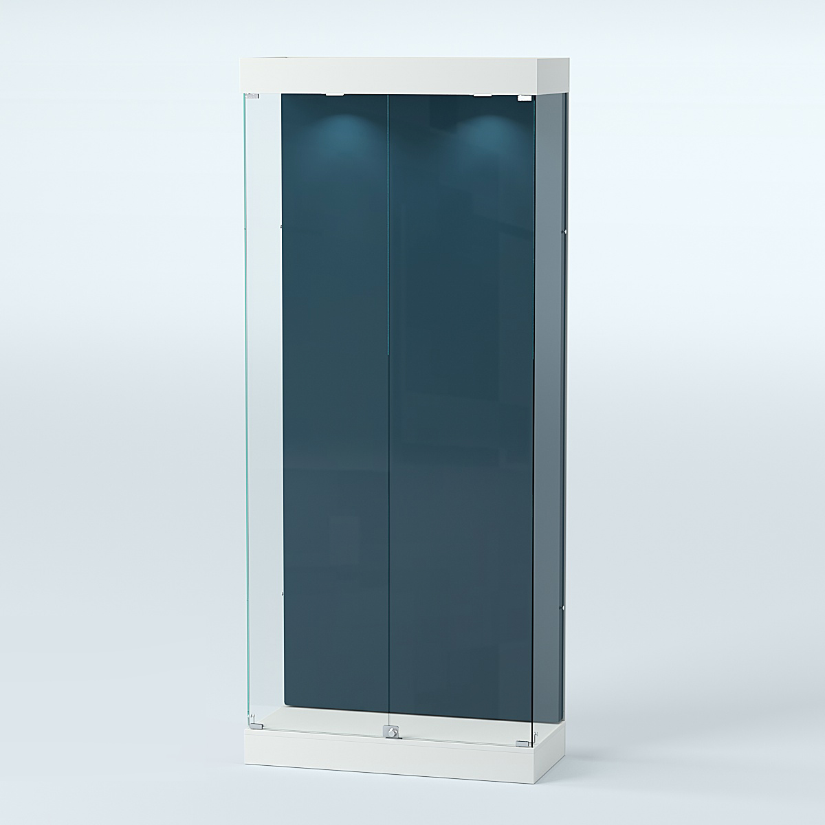 Витрина под знамя №1А-900 (задняя стенка бархат) Белый