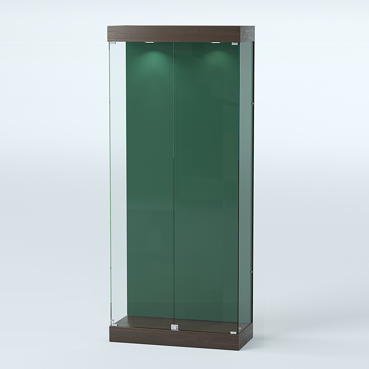 Витрина под знамя №1А-900 (задняя стенка бархат) Дуб Венге