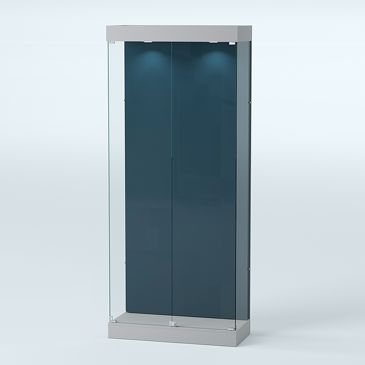 Витрина под знамя №1А-900 (задняя стенка бархат) Серый