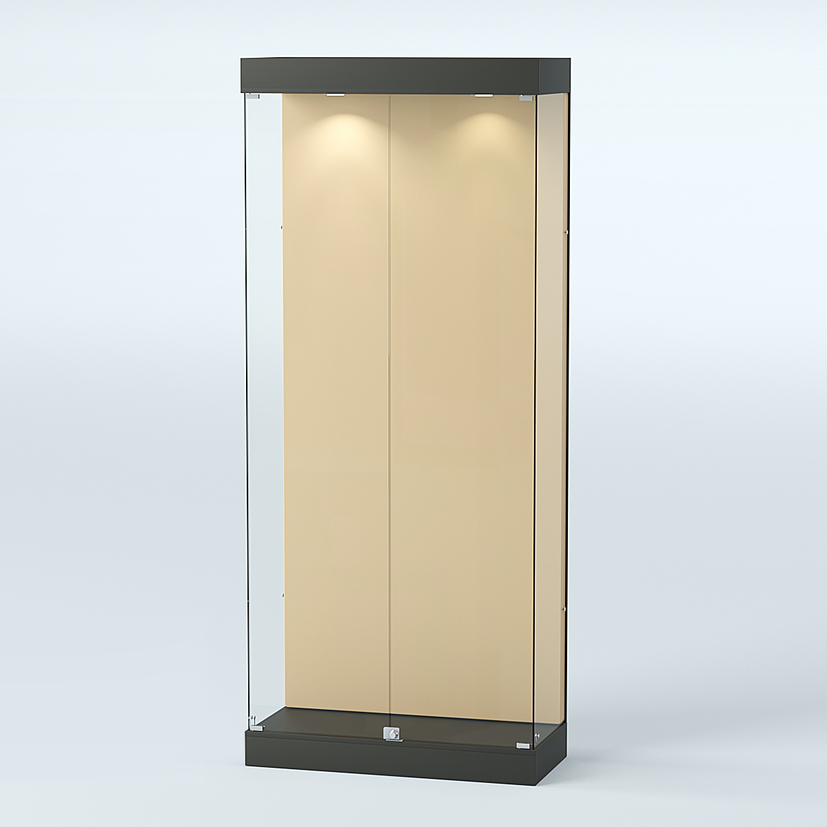 Витрина под знамя №1А-900 (задняя стенка бархат) Черный