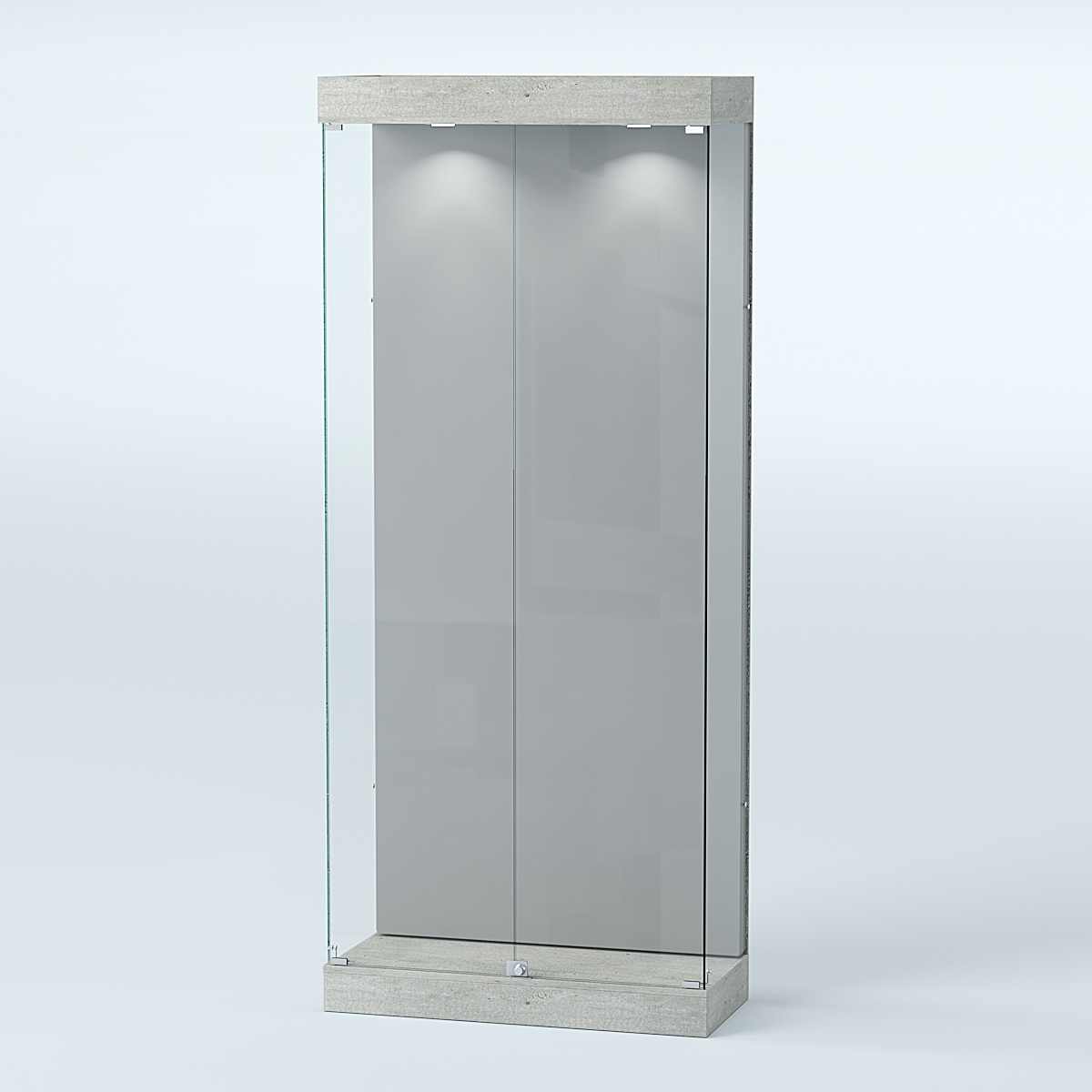 Витрина под знамя №1А-900 (задняя стенка бархат) Метрополитан Грей