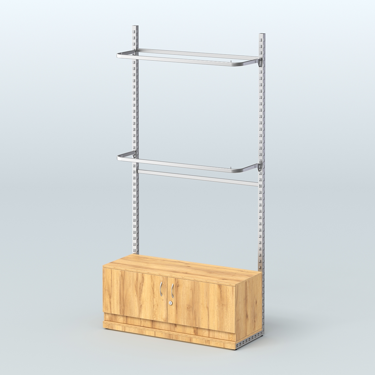 Система ЭЛЕГАНТ №2 без ДСП с тумбой T21 (1200 мм) Дуб Золотистый