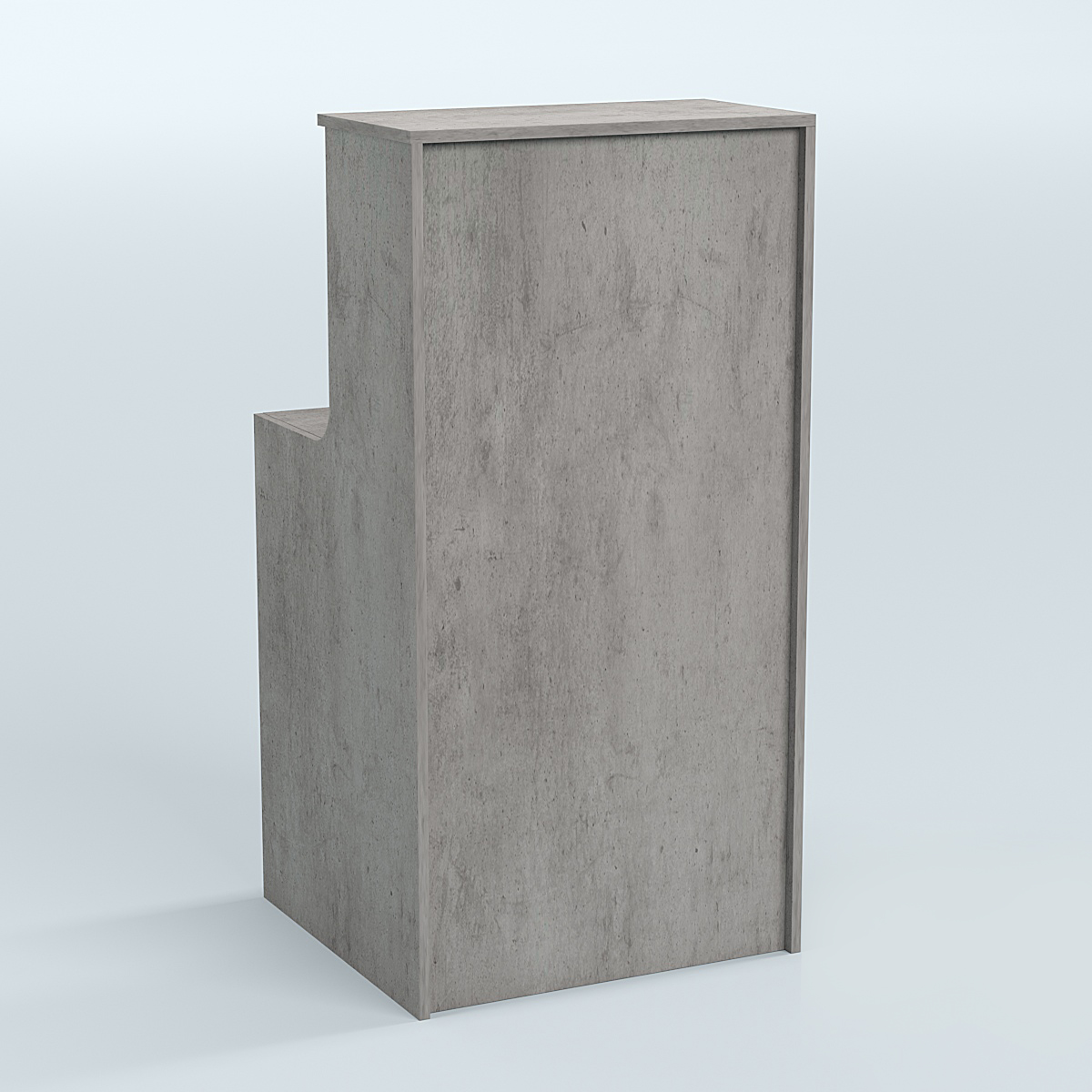 Ресепшен серии ПРАЙМ №2 Бетон Чикаго светло-серый F186 ST9