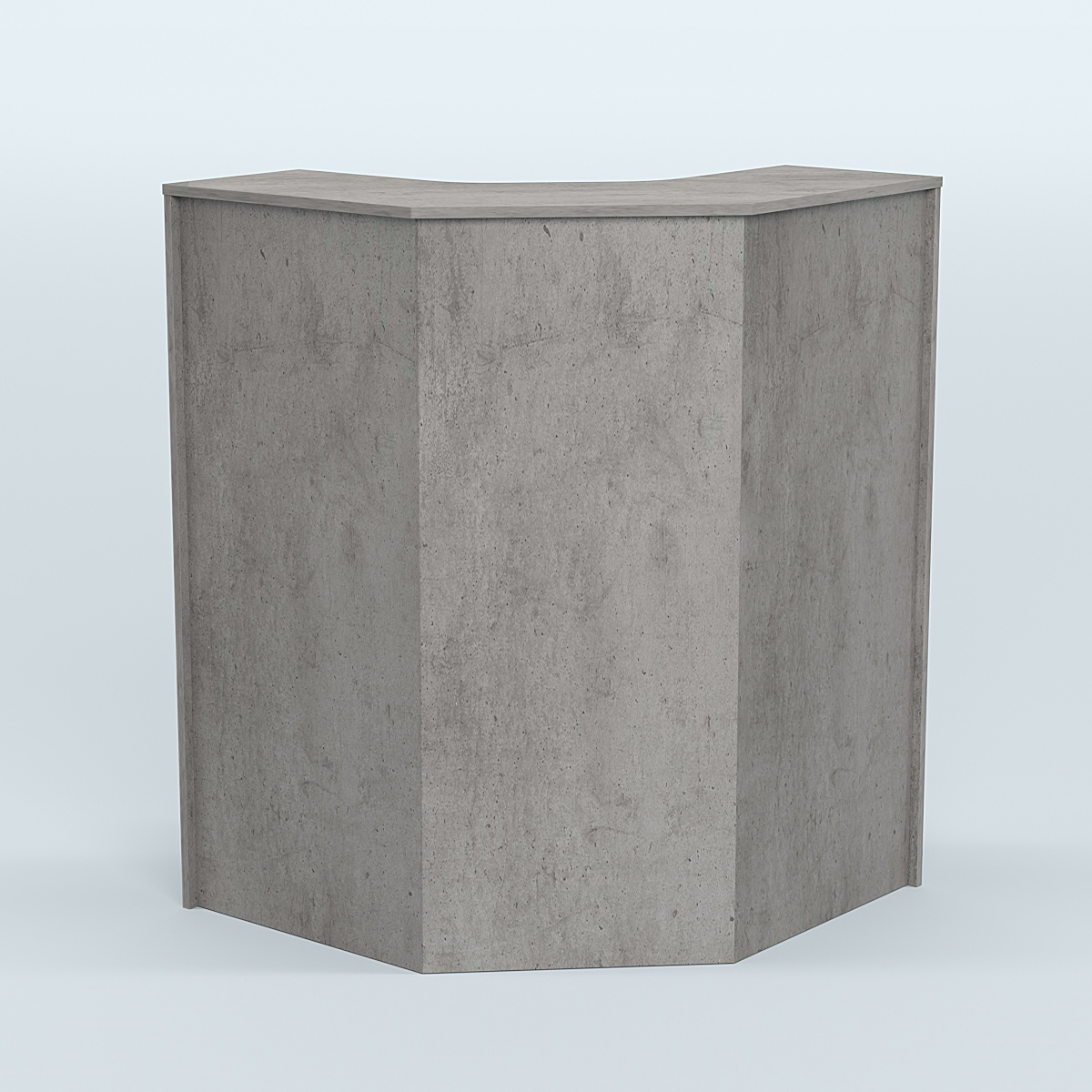 Ресепшен серии ПРАЙМ №3 угловой Бетон Чикаго светло-серый F186 ST9