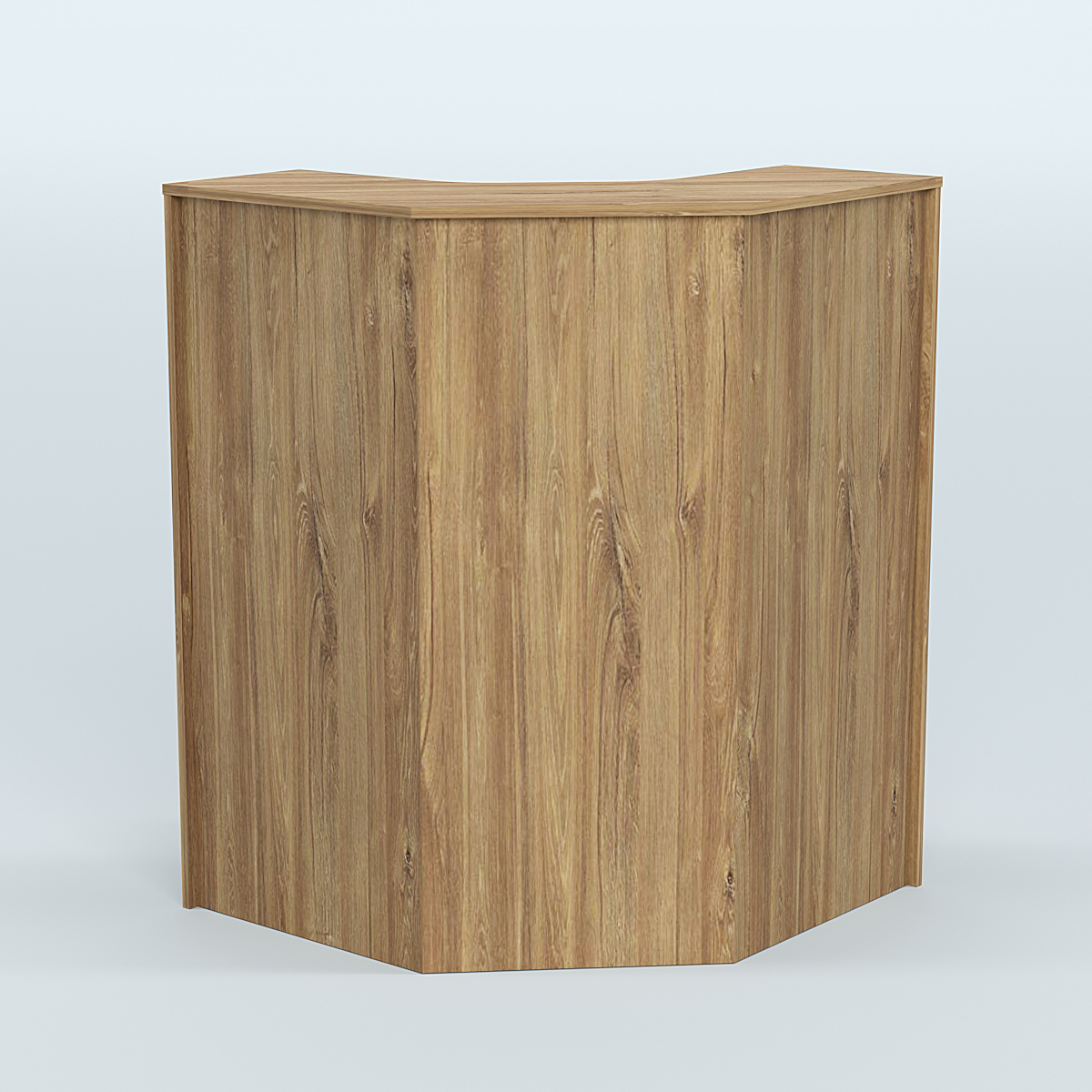 Ресепшен серии ПРАЙМ №3 угловой Дуб Канзас коричневый