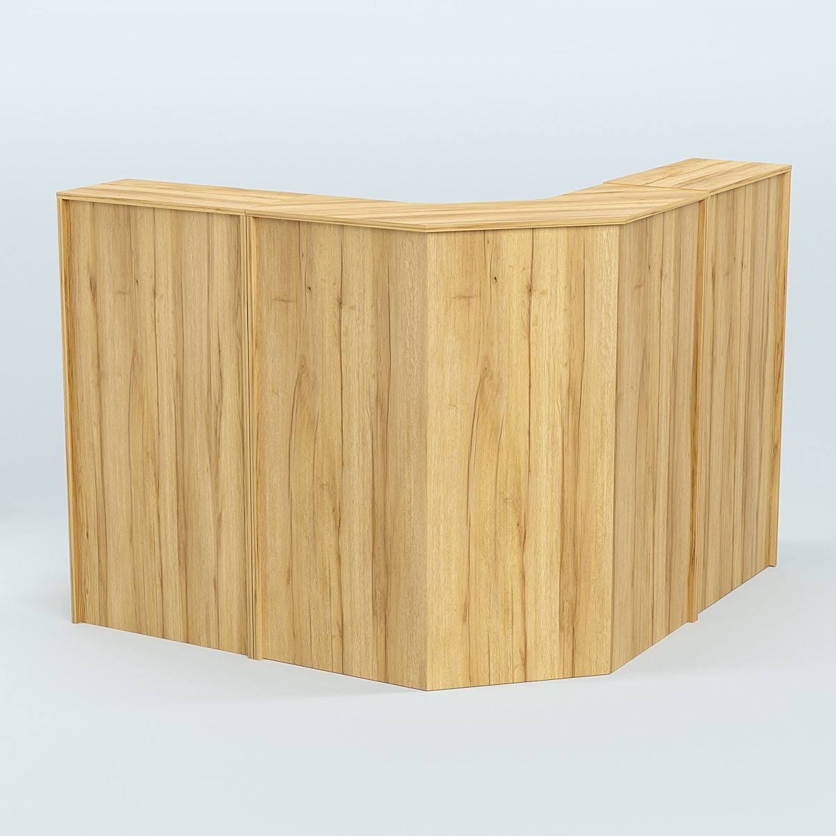 Ресепшен Г-образный серии ПРАЙМ №4 Дуб Золотистый