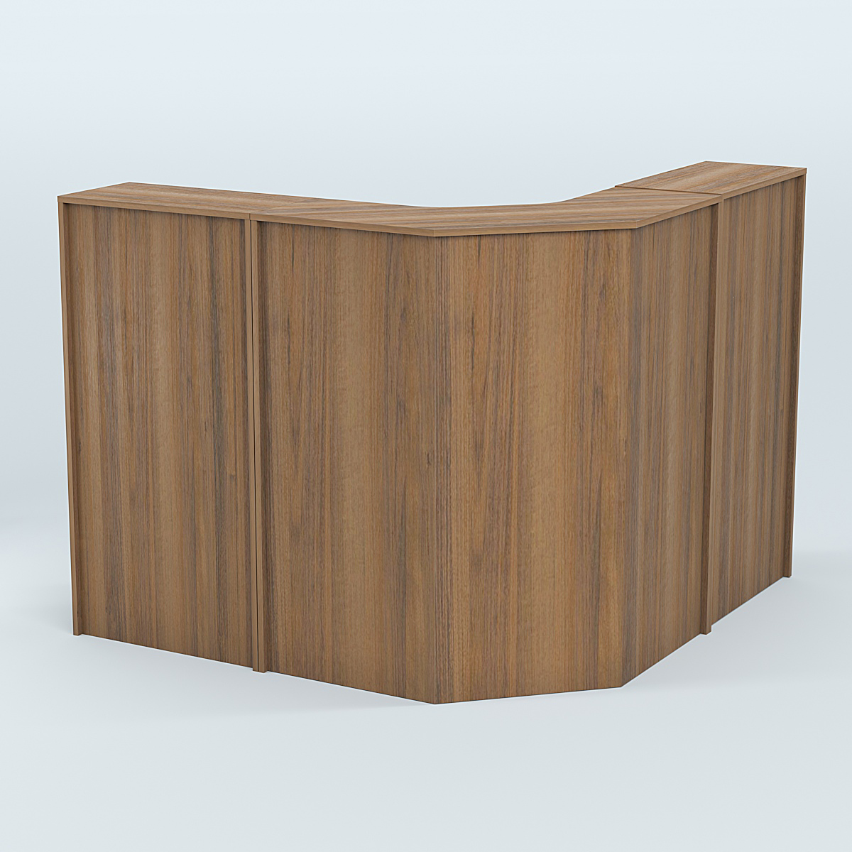 Ресепшен Г-образный серии ПРАЙМ №4 Орех