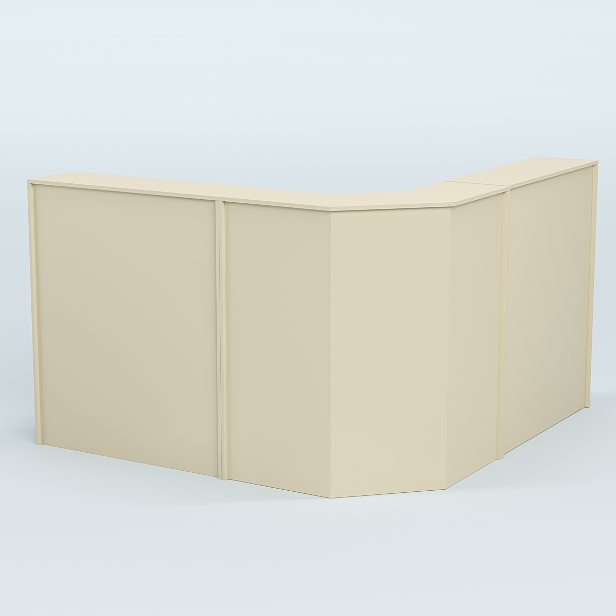 Ресепшен серии ПРАЙМ №5 угловой Крем Вайс