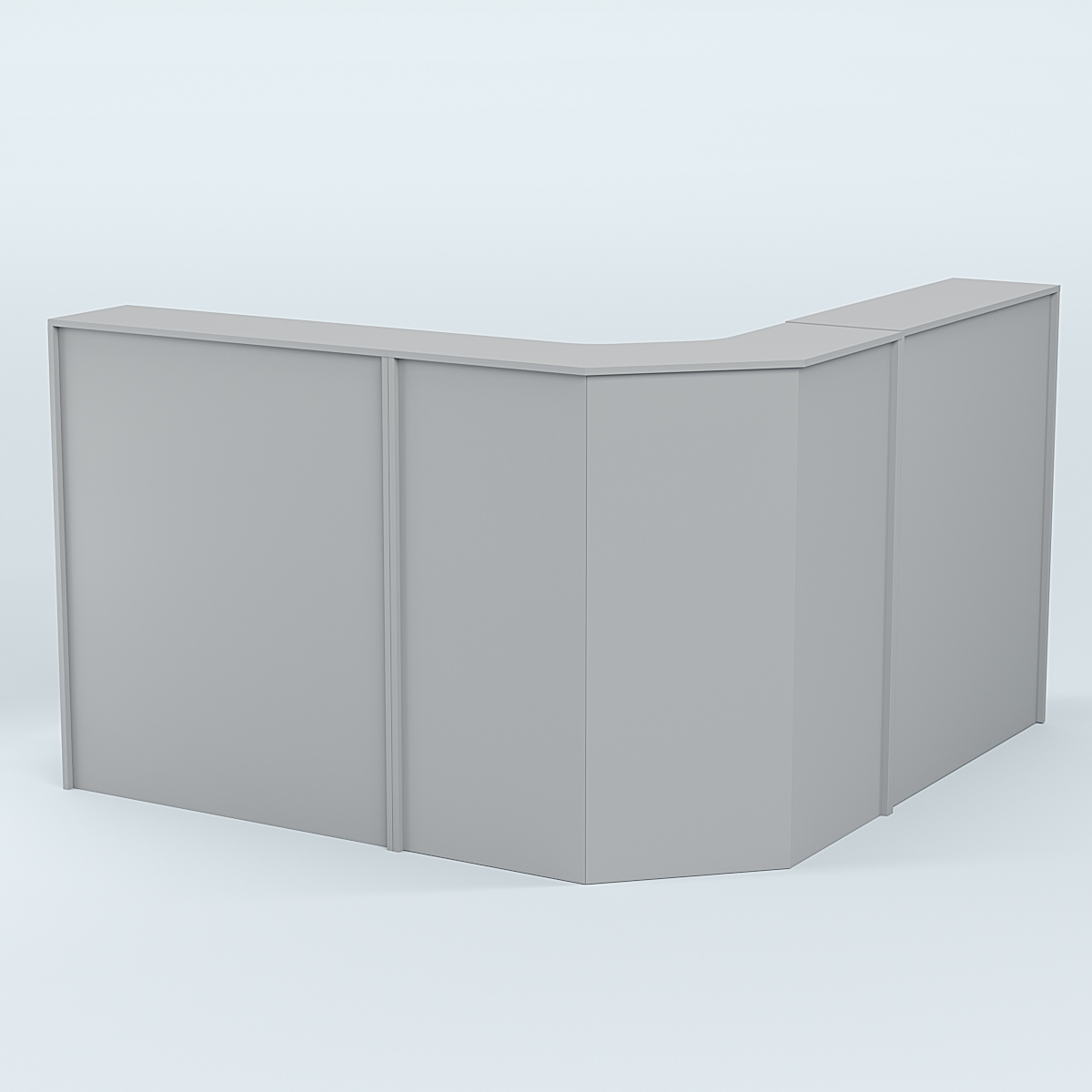 Ресепшен серии ПРАЙМ №5 угловой Серый