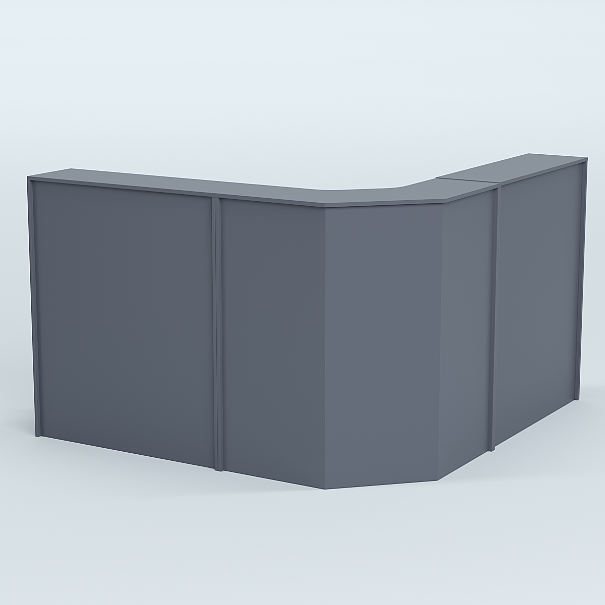 Ресепшен серии ПРАЙМ №5 угловой Темно-Серый