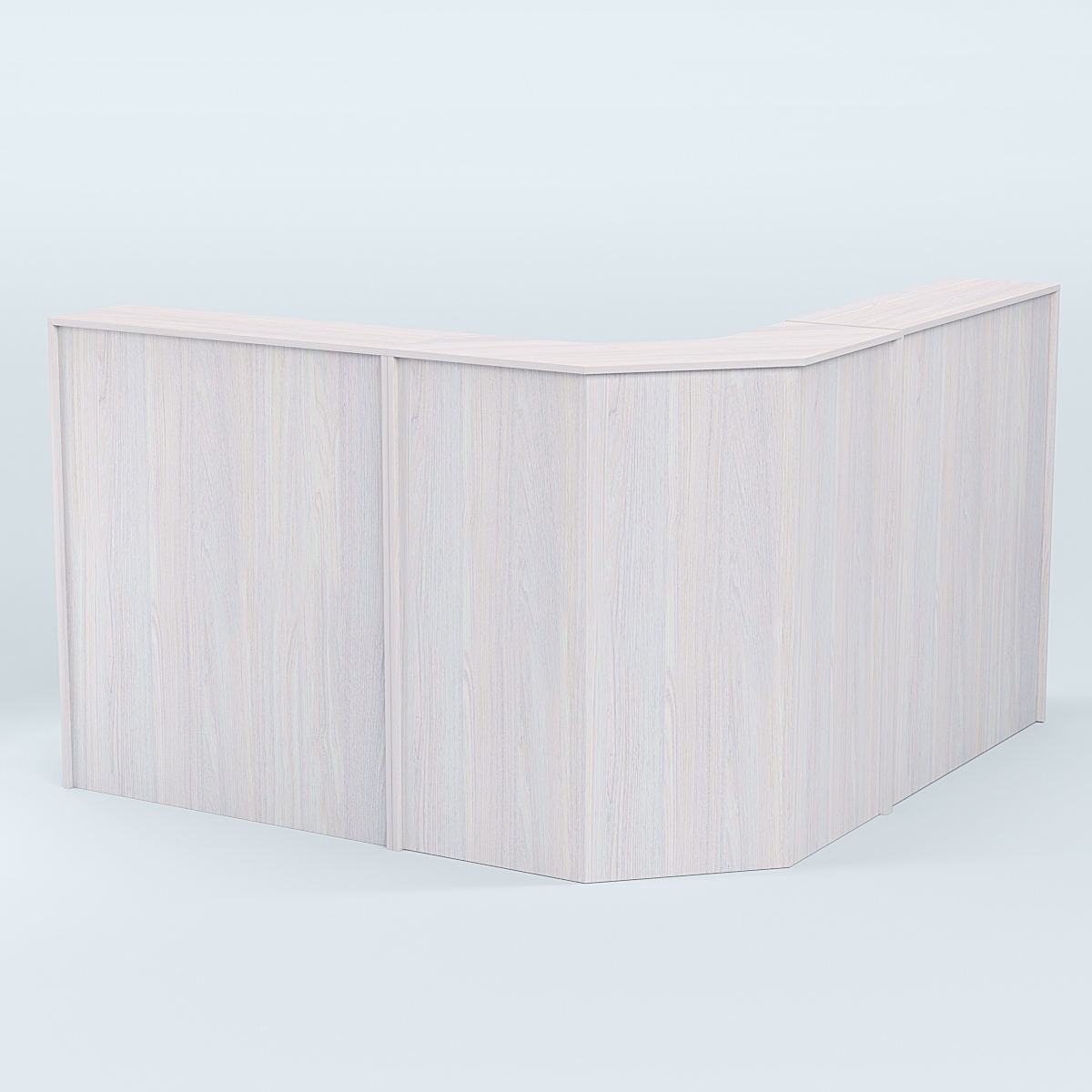 Ресепшен серии ПРАЙМ №5 угловой Ясень Анкор светлый