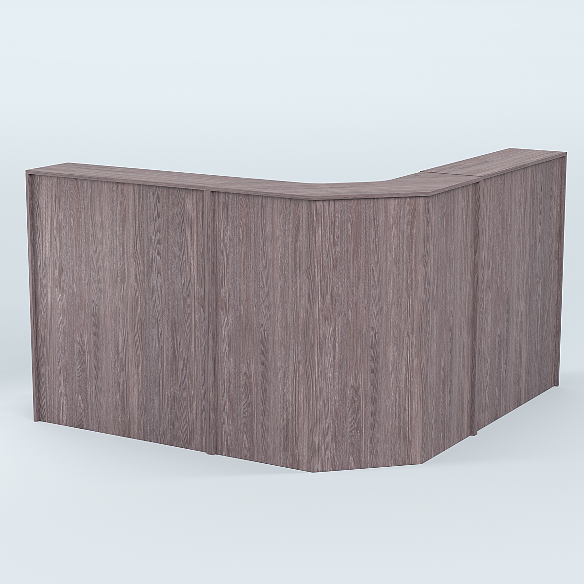 Ресепшен серии ПРАЙМ №5 угловой Ясень Анкор темный