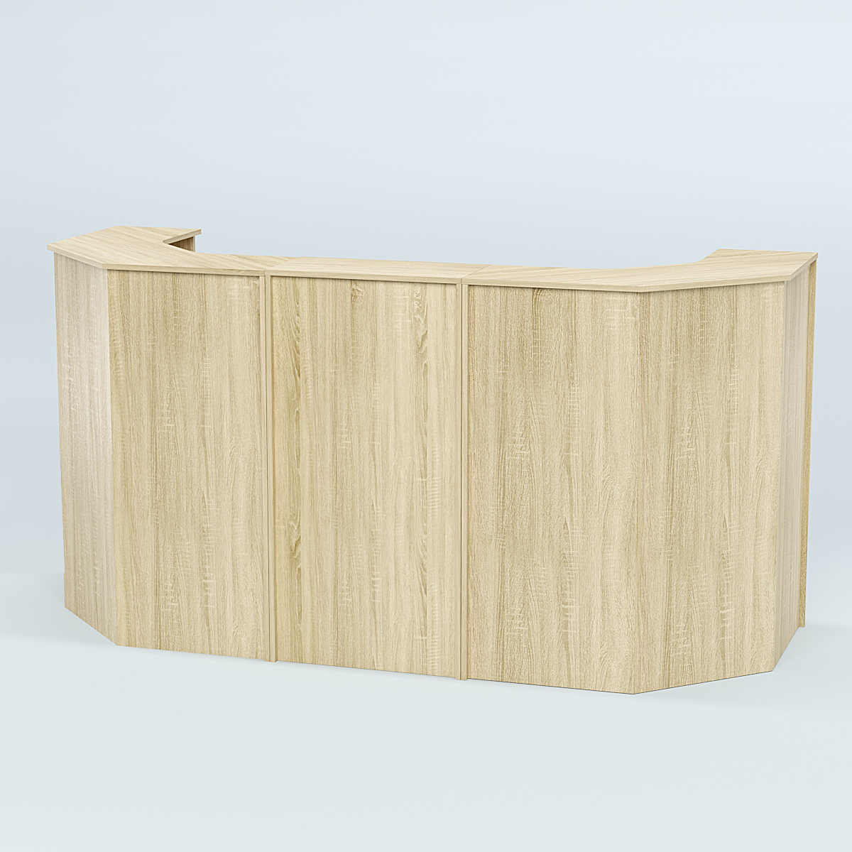 Ресепшен серии ПРАЙМ №6 со скошенными углами Дуб сонома