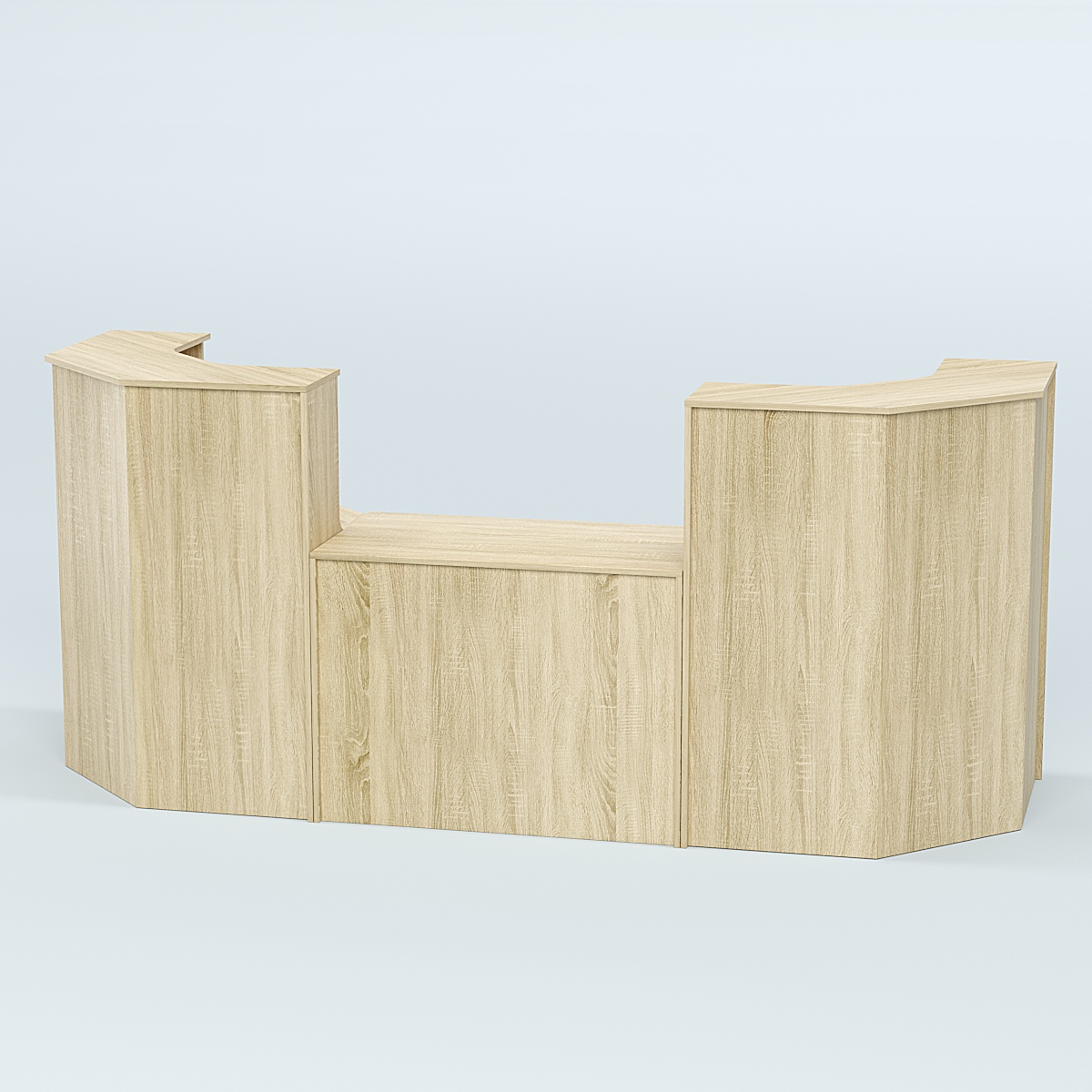 Ресепшен серии ПРАЙМ №7 со столом выдачи Дуб сонома