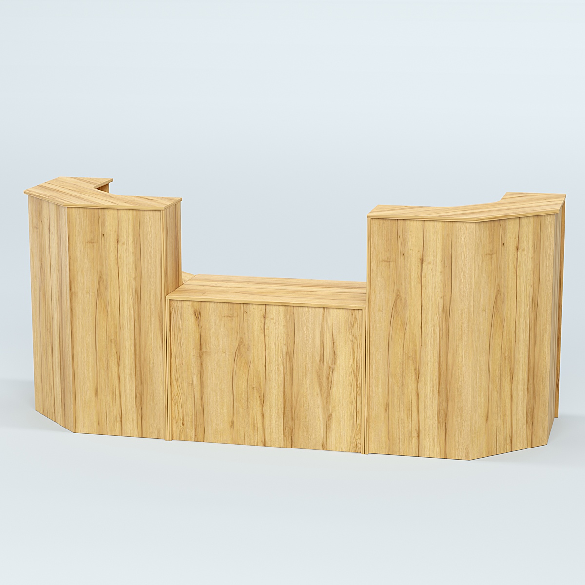 Ресепшен серии ПРАЙМ №7 со столом выдачи Дуб Золотистый