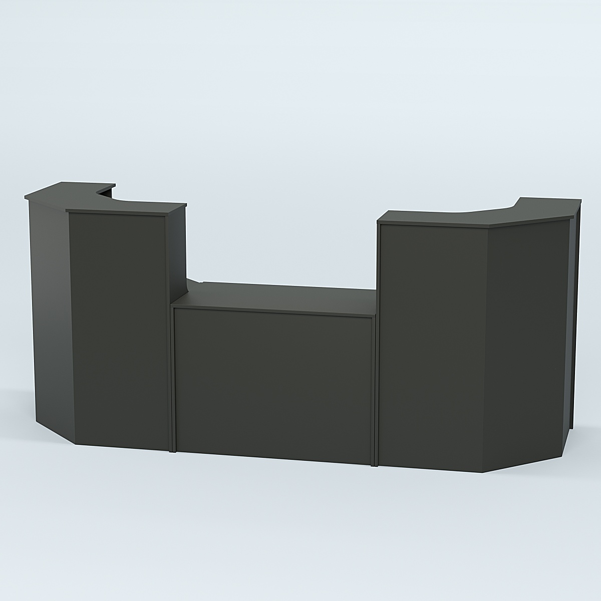 Ресепшен серии ПРАЙМ №7 со столом выдачи Черный