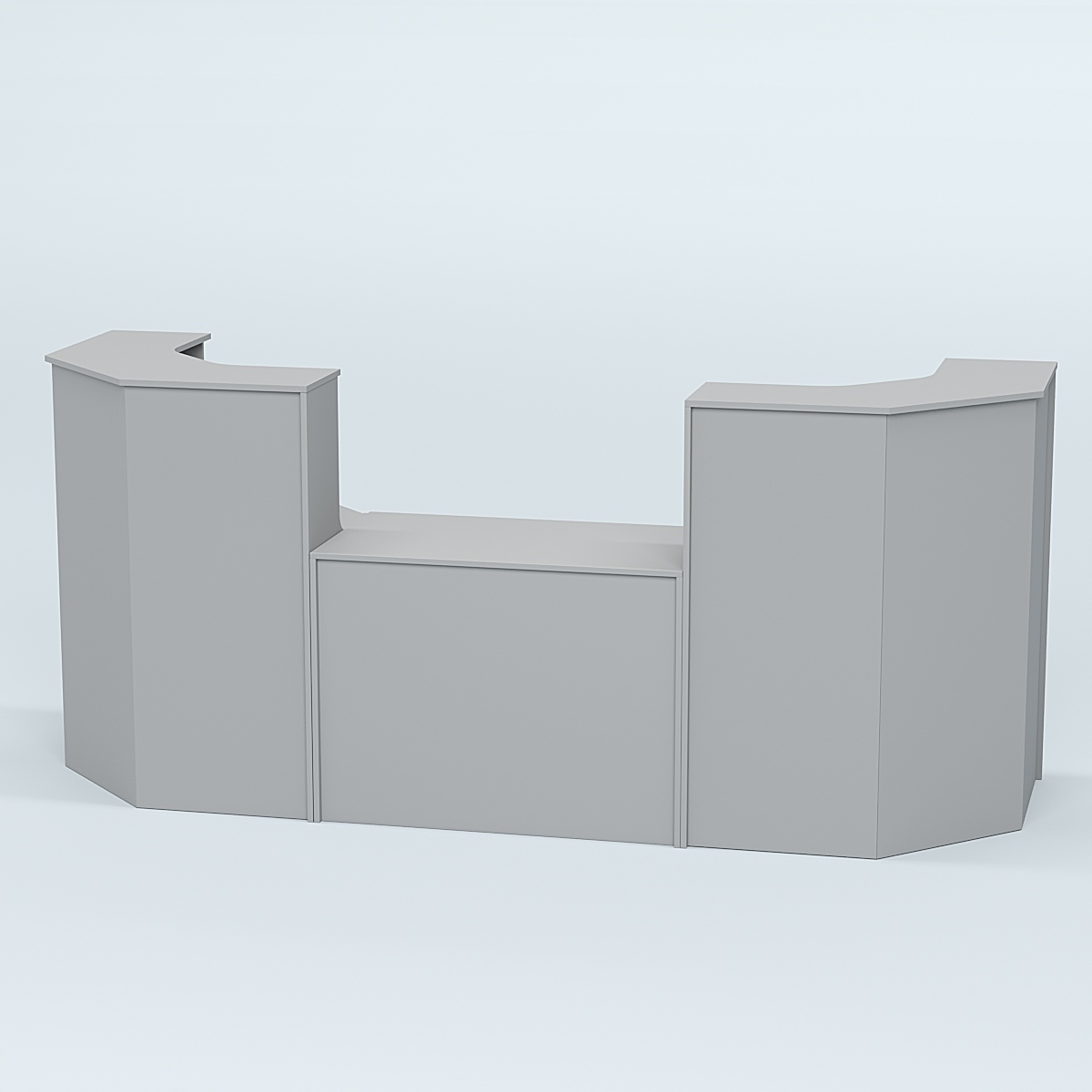 Ресепшен серии ПРАЙМ №7 со столом выдачи Серый