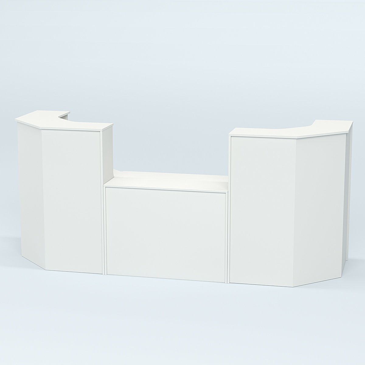 Ресепшен серии ПРАЙМ №7 со столом выдачи Белый