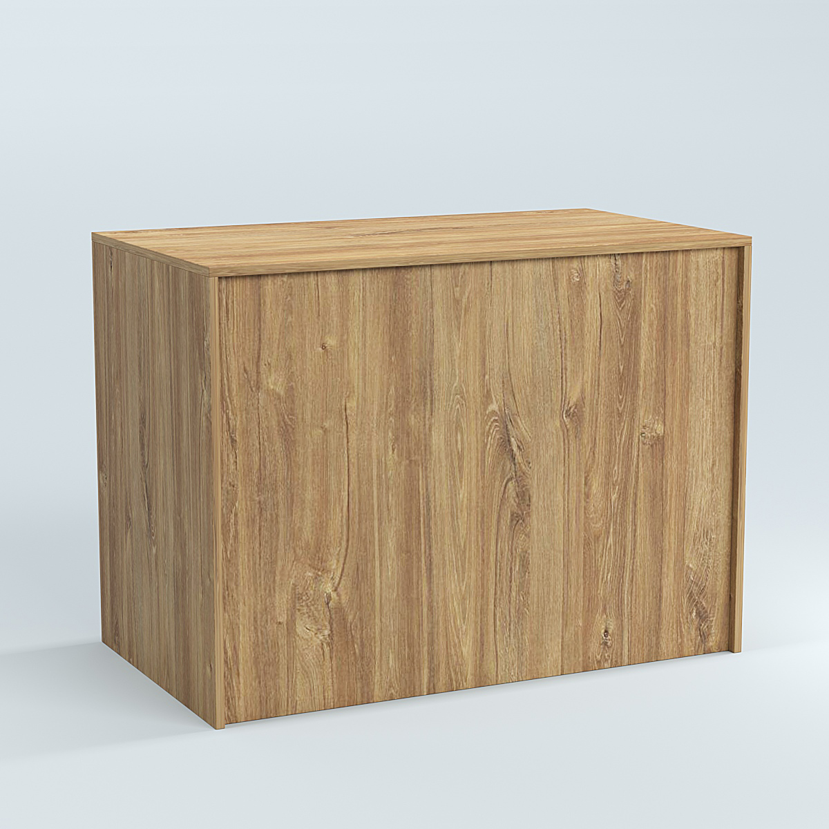 Стол-ресепшен серии ПРАЙМ №1 Дуб Канзас коричневый