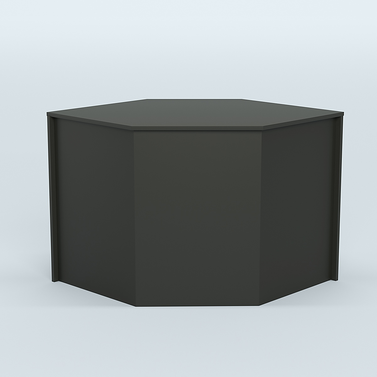 Стол-ресепшен серии ПРАЙМ №3 угловой Черный