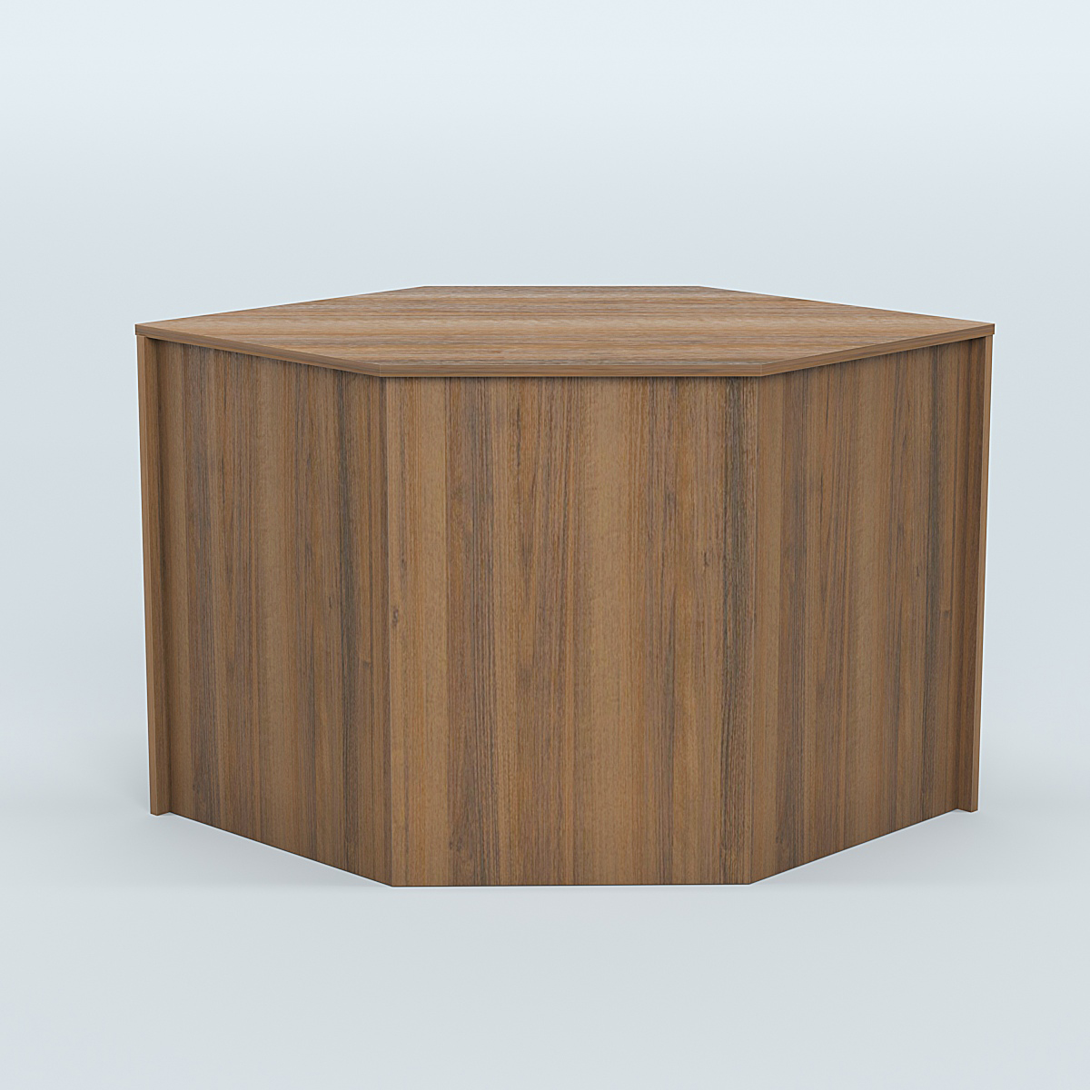 Стол-ресепшен серии ПРАЙМ №3 угловой Орех