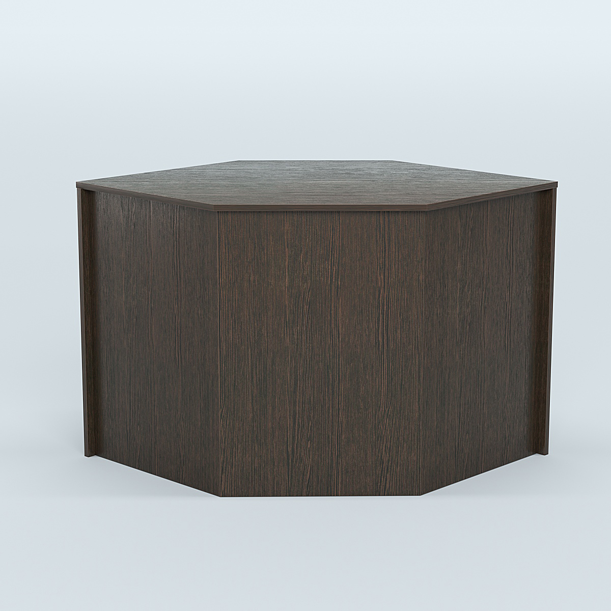 Стол-ресепшен серии ПРАЙМ №3 угловой Дуб Венге