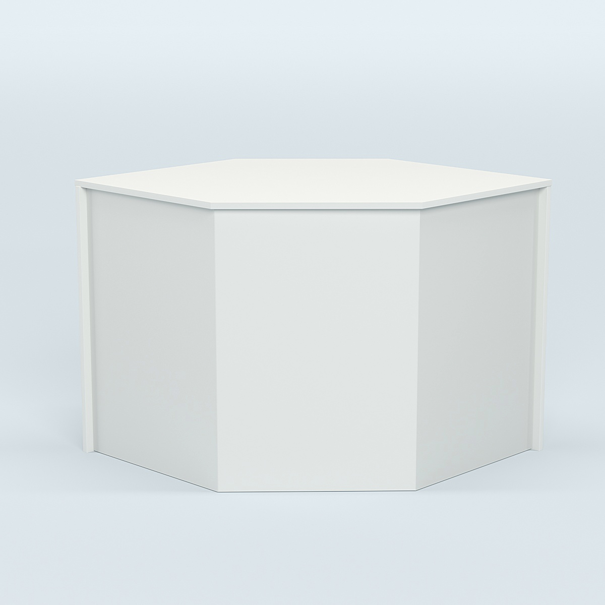 Стол-ресепшен серии ПРАЙМ №3 угловой Белый