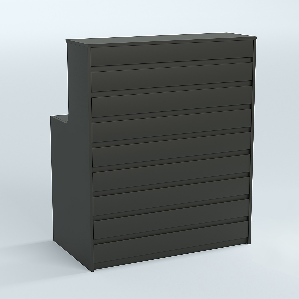 Ресепшен серии ПРАЙМ №1А Черный