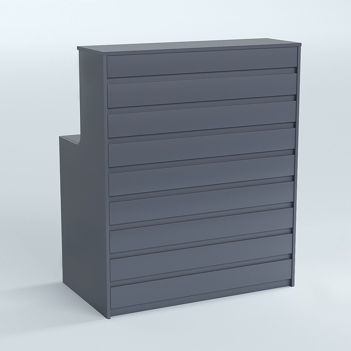 Ресепшен серии ПРАЙМ №1А Темно-Серый