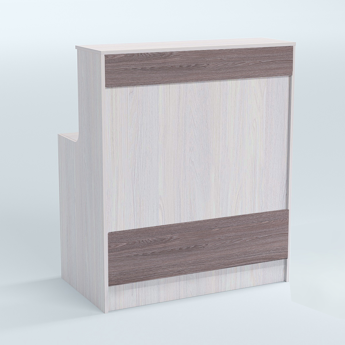 Ресепшен серии ПРАЙМ №1Б Ясень Анкор светлый + Ясень Анкор темный