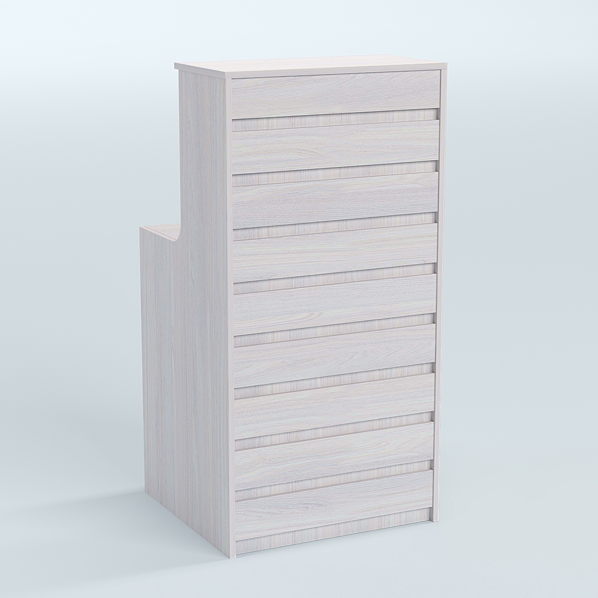 Ресепшен серии ПРАЙМ №2А Ясень Анкор светлый