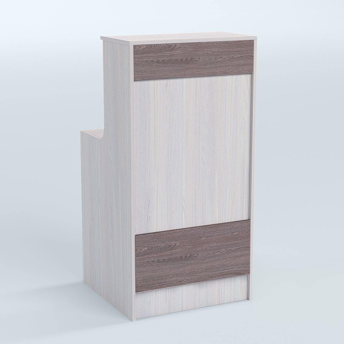 Ресепшен серии ПРАЙМ №2Б Ясень Анкор светлый + Ясень Анкор темный