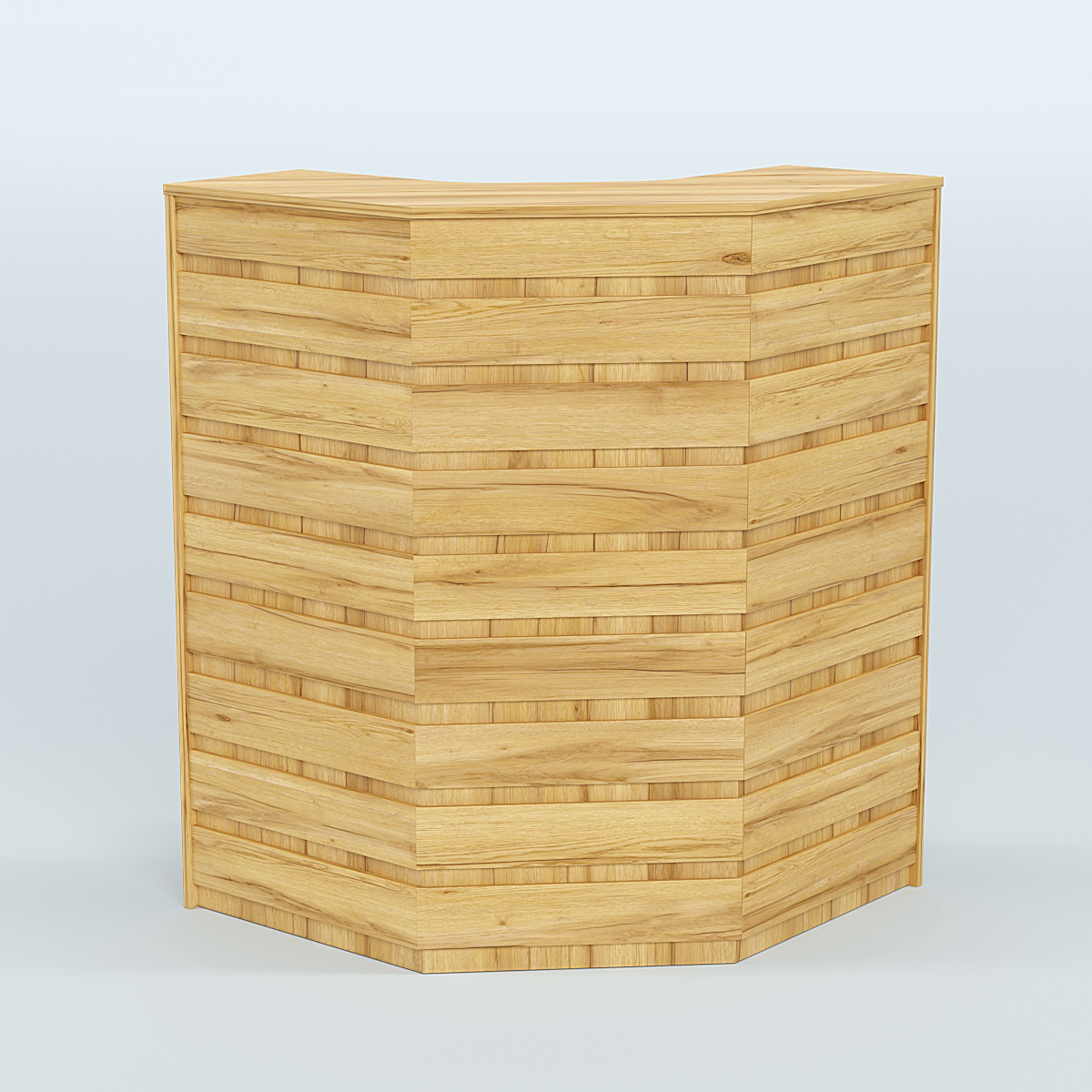 Ресепшен серии ПРАЙМ №3А угловой Дуб Золотистый