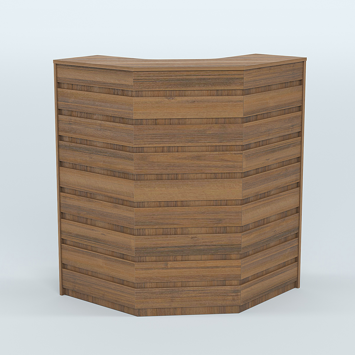 Ресепшен серии ПРАЙМ №3А угловой Орех