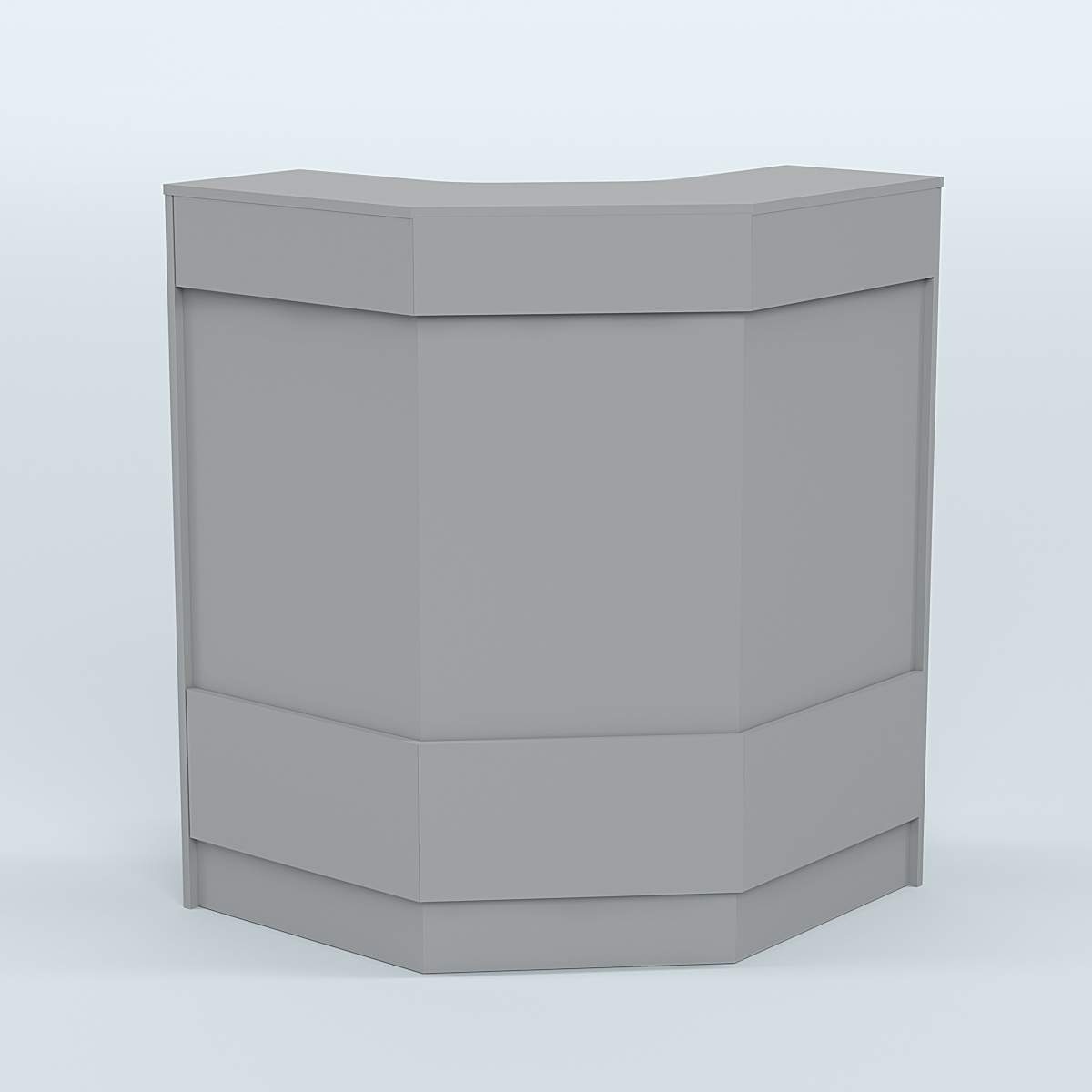 Ресепшен серии ПРАЙМ №3Б угловой Серый