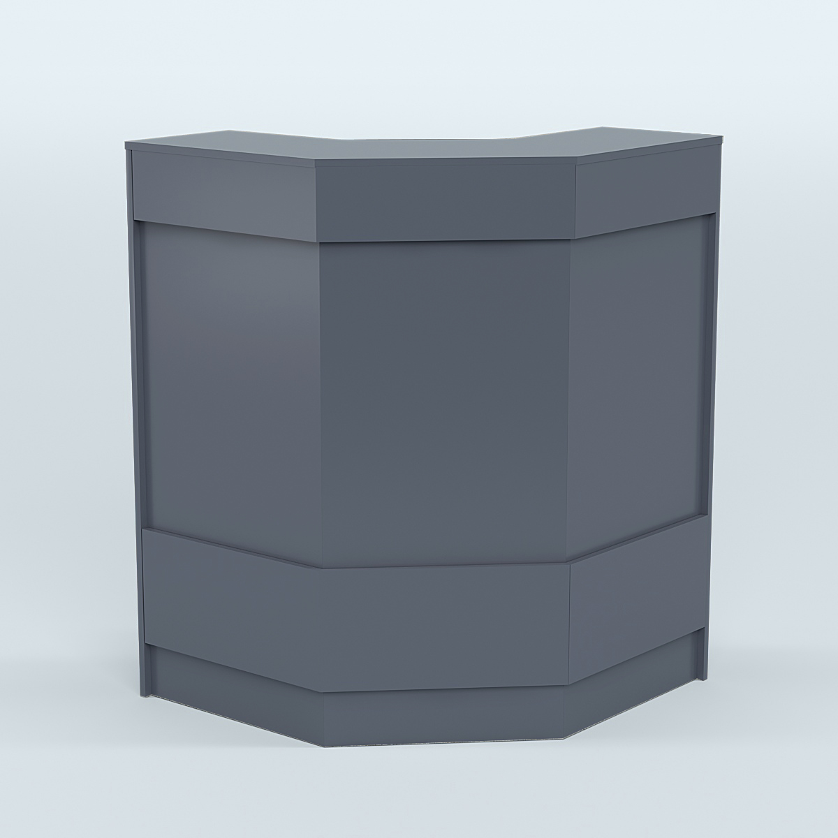 Ресепшен серии ПРАЙМ №3Б угловой Темно-Серый