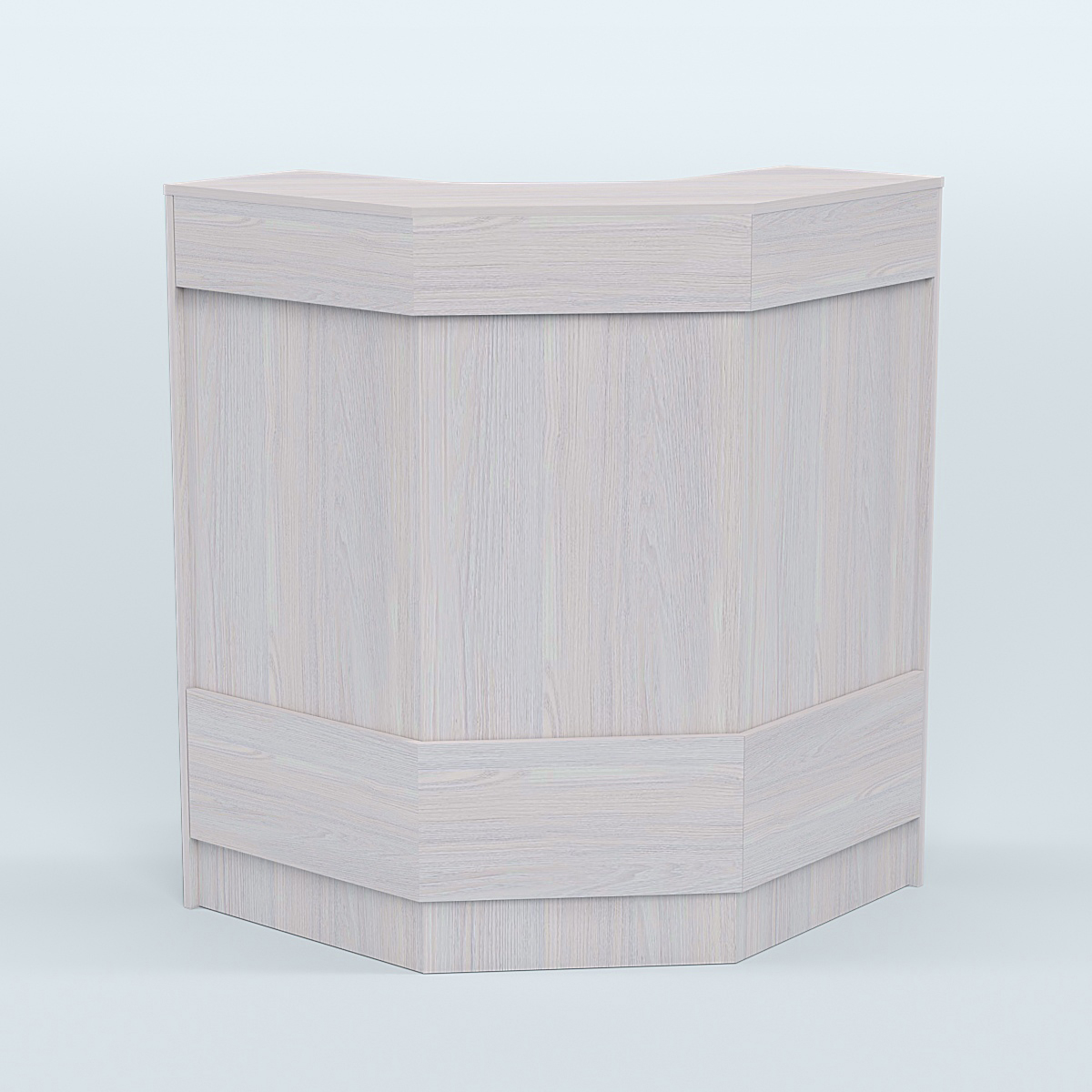 Ресепшен серии ПРАЙМ №3Б угловой Ясень Анкор светлый