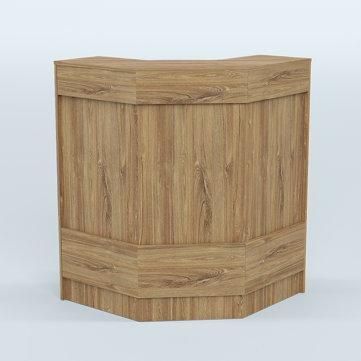 Ресепшен серии ПРАЙМ №3Б угловой Дуб Канзас коричневый