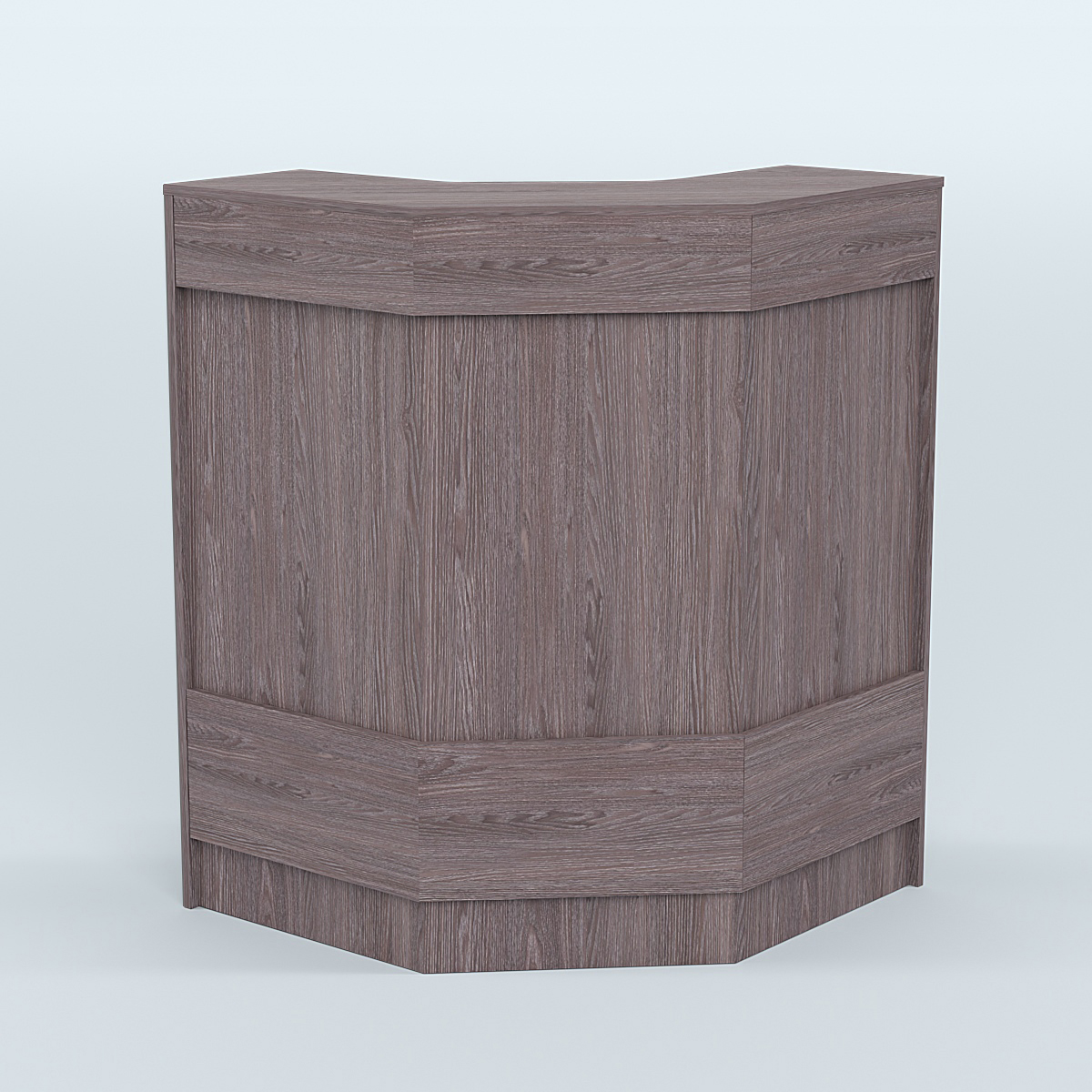 Ресепшен серии ПРАЙМ №3Б угловой Ясень Анкор темный