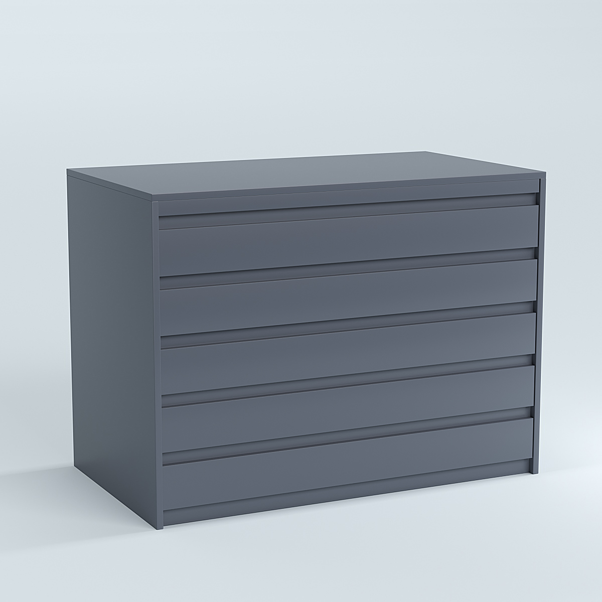 Стол-ресепшен серии ПРАЙМ №1А Темно-Серый