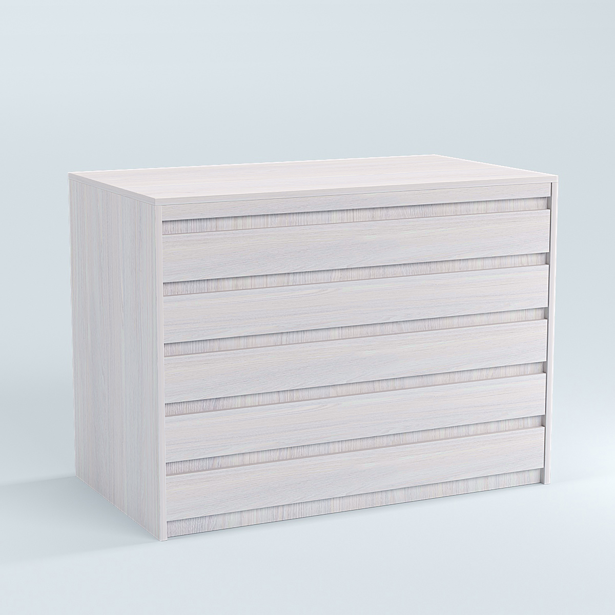 Стол-ресепшен серии ПРАЙМ №1А Ясень Анкор светлый