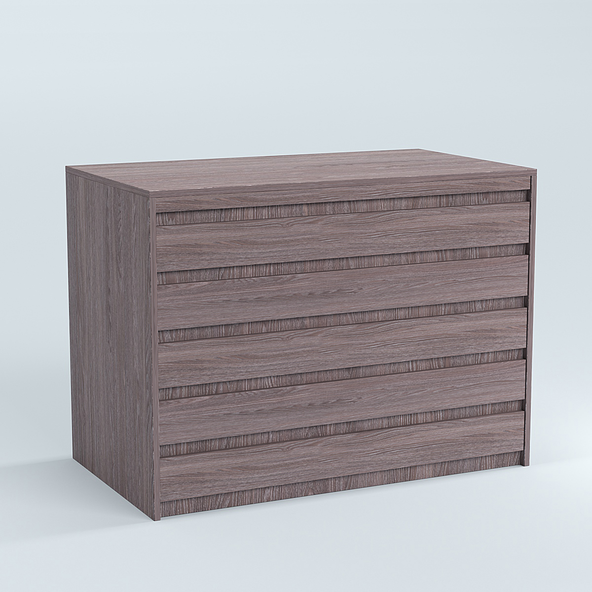 Стол-ресепшен серии ПРАЙМ №1А Ясень Анкор темный