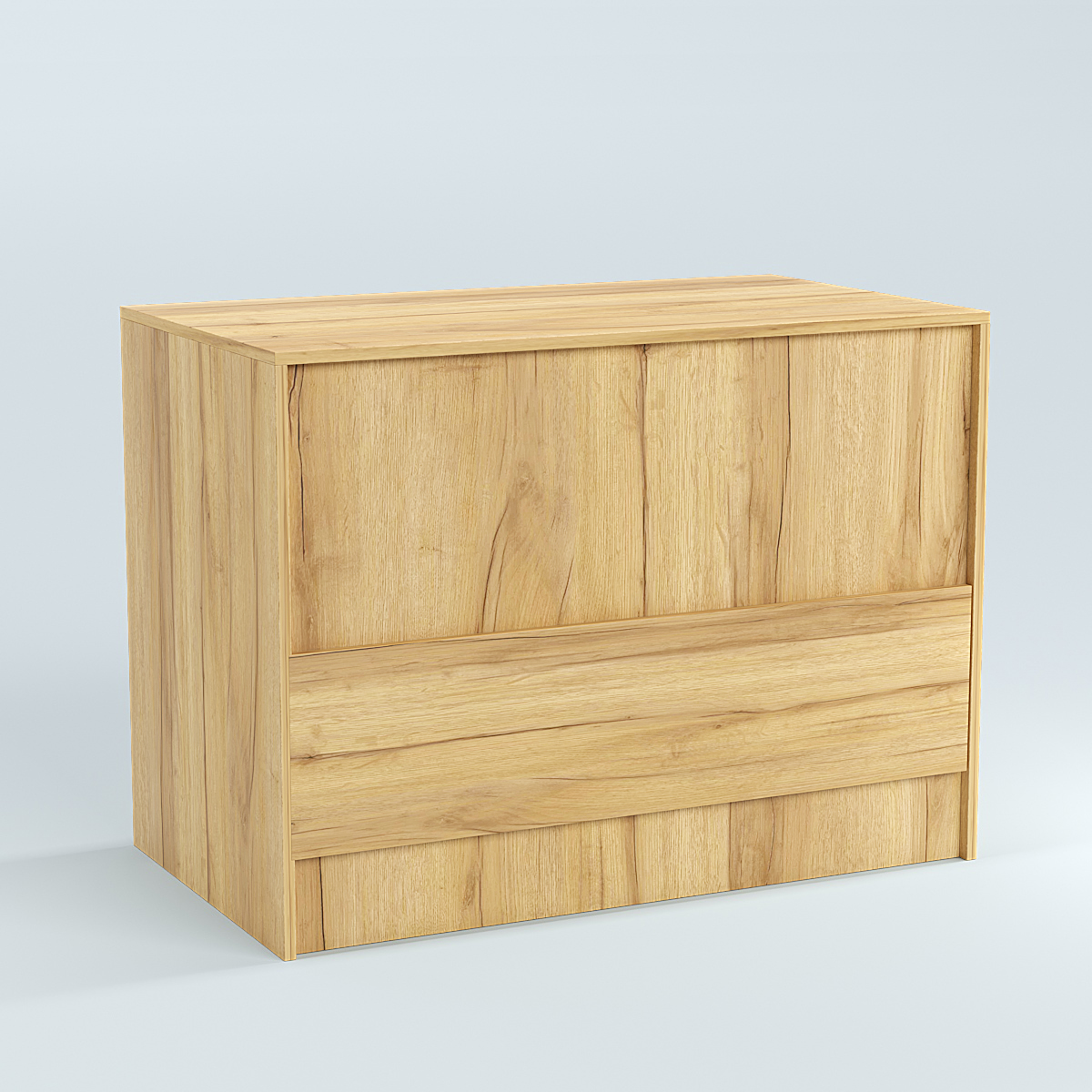 Стол-ресепшен серии ПРАЙМ №1Б Дуб Золотистый